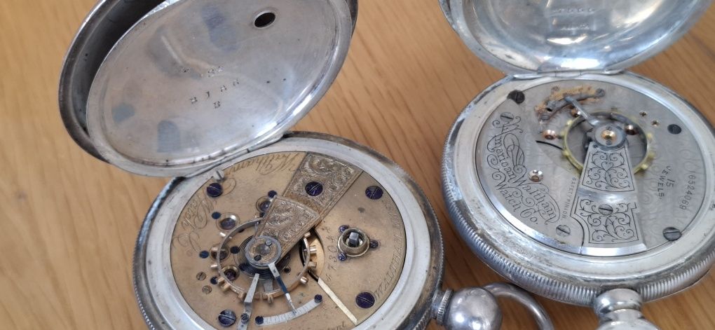 Vendo relógios bolso em prata longines omega 8 dias hamedonas etc