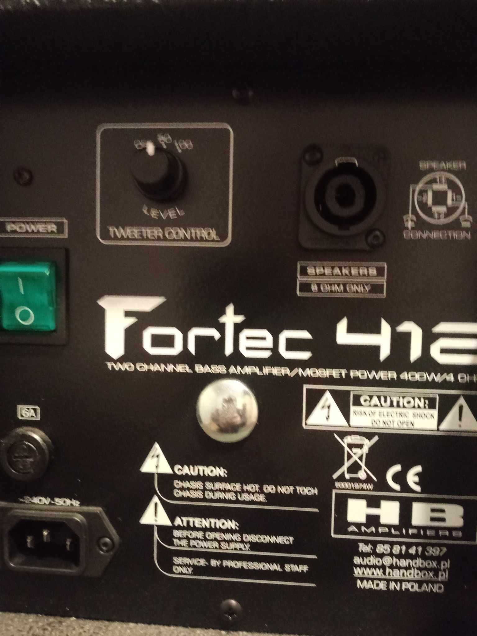 Wzmacniacz basowy typu combo HendBox FORTEC 412