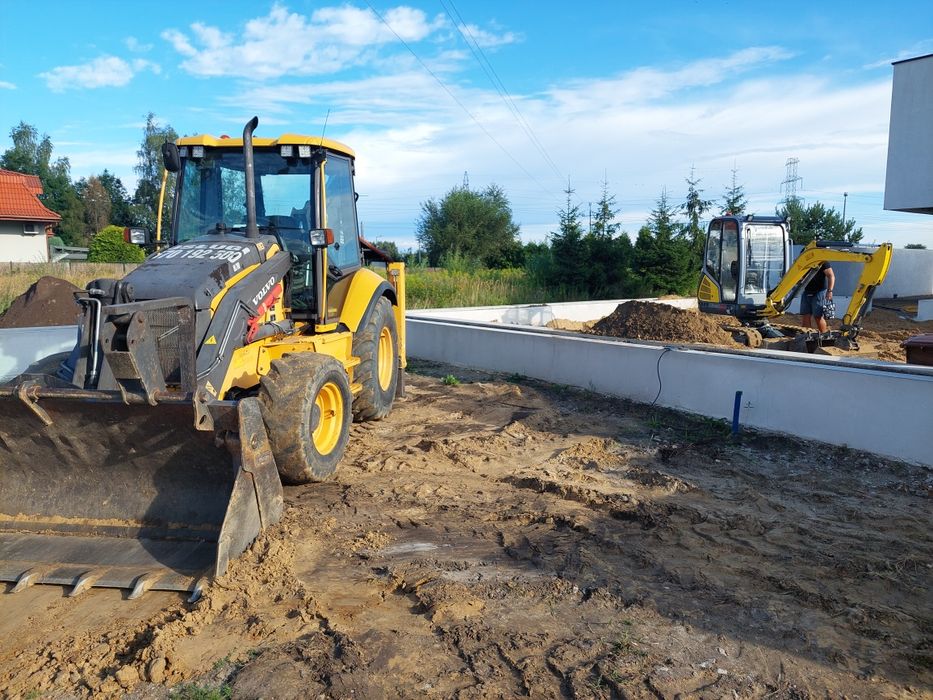 Usługi koparko ładowarką