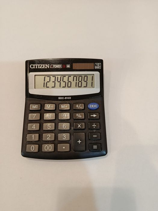 Електронний калькулятор Citizen SDC-810II.