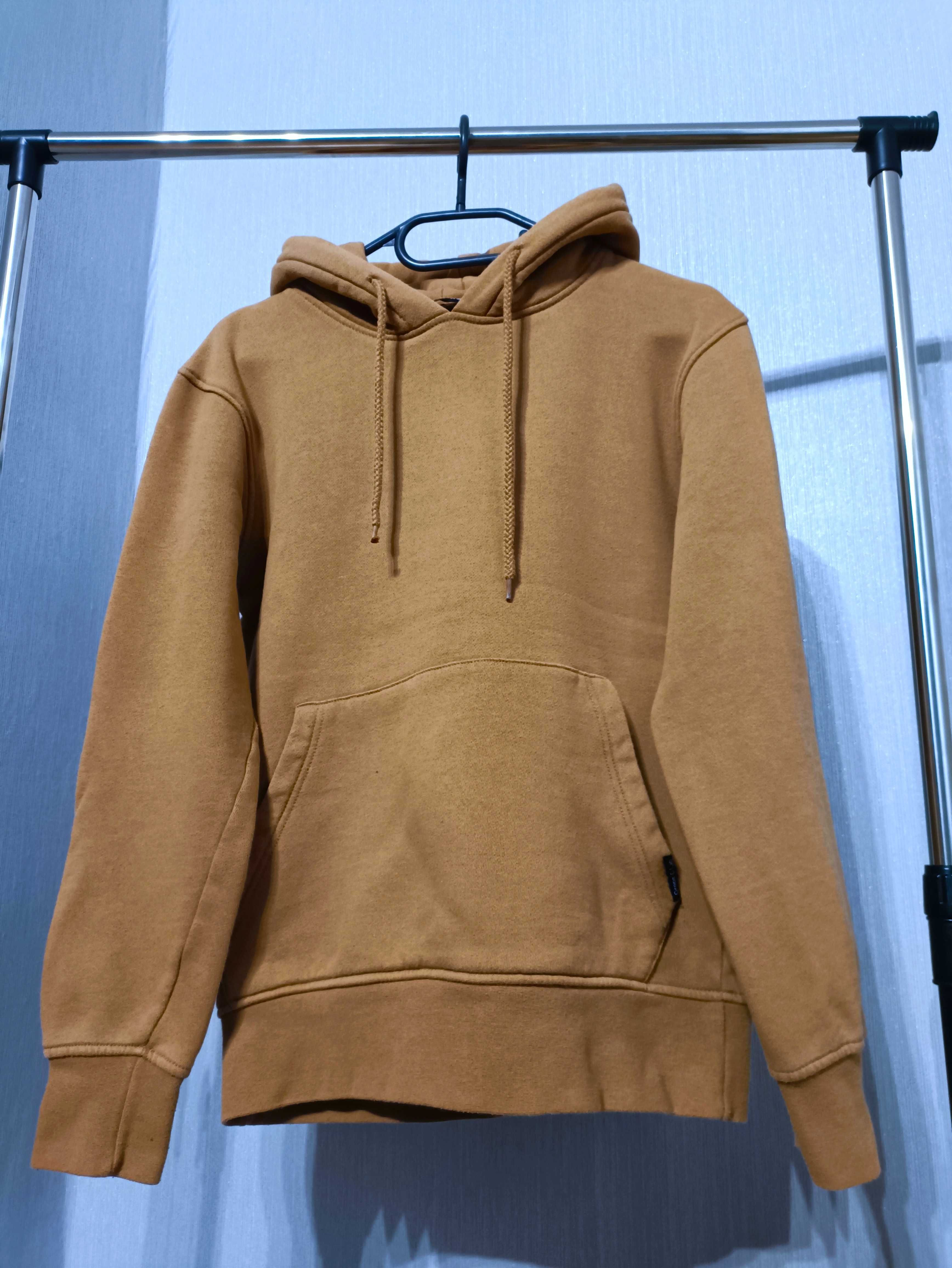 Cropp damska brązowa bluza z kapturem roz. XS stan bardzo dobry