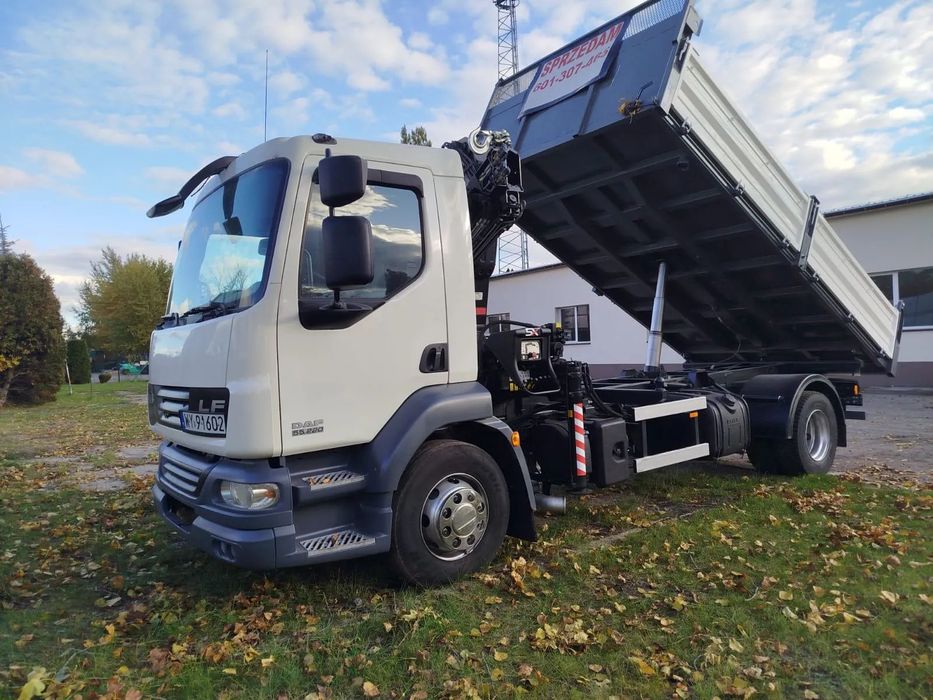DAF FA LF55  stan jak NOWY // WYWROT // HDS HIAB // EURO5