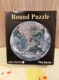 Puzzle 1000el okrągłe round puzzle, the earth, ziemia