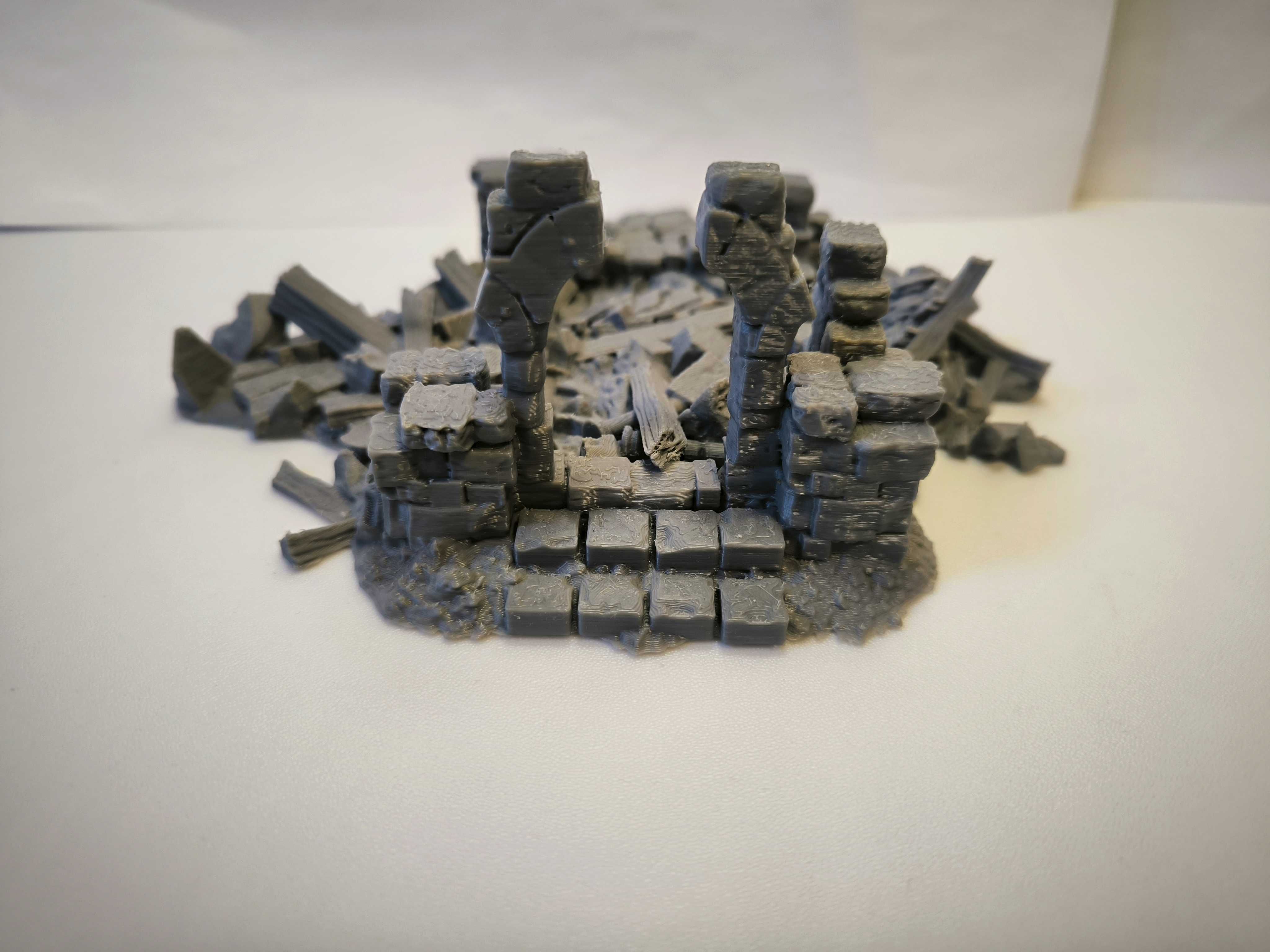 Ruina kaplicy Makieta Diorama RPG D&D