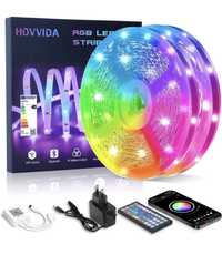 Kit LED's 20m RGB com APP e comando