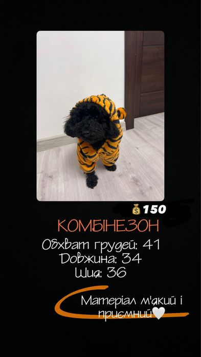 Теплий комбінезон для собак