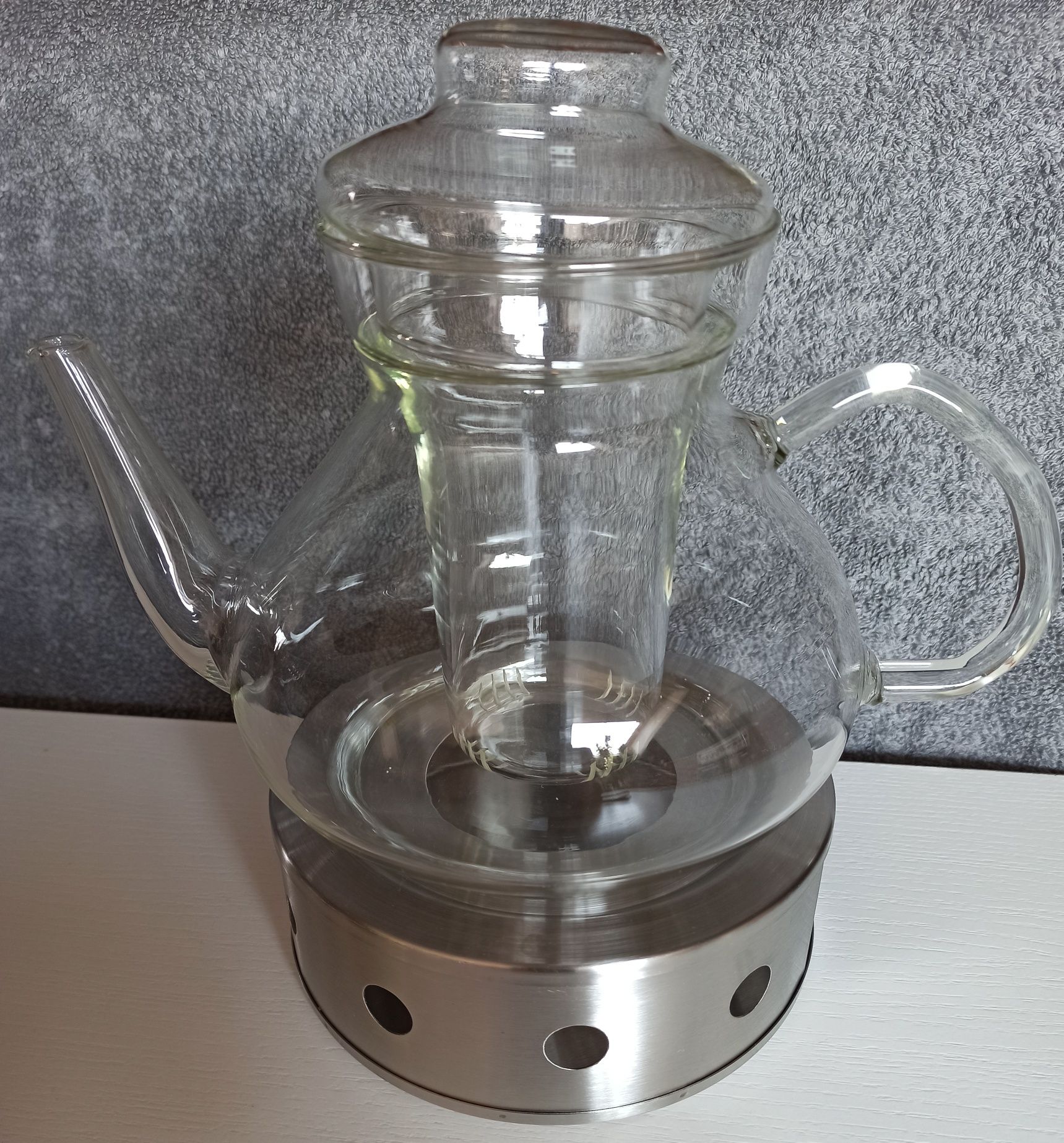 Serwis  Jena Glass kawa- herbata W. Wagenfeld podgrzewacz UNIKAT