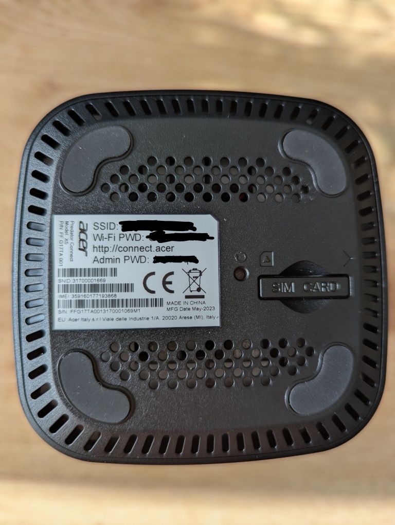 Router Acer Predator Connect X5 5G CPE