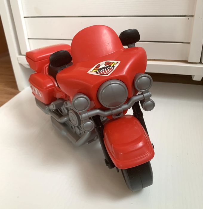 Мотоцикл великий червоний