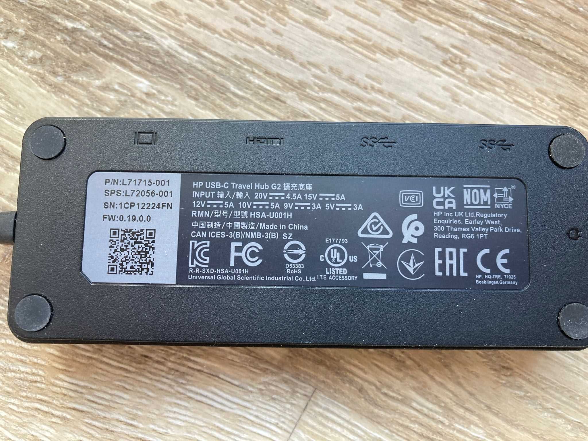 HUB USB-C HP Travel HUB G2 Stacja dokująca