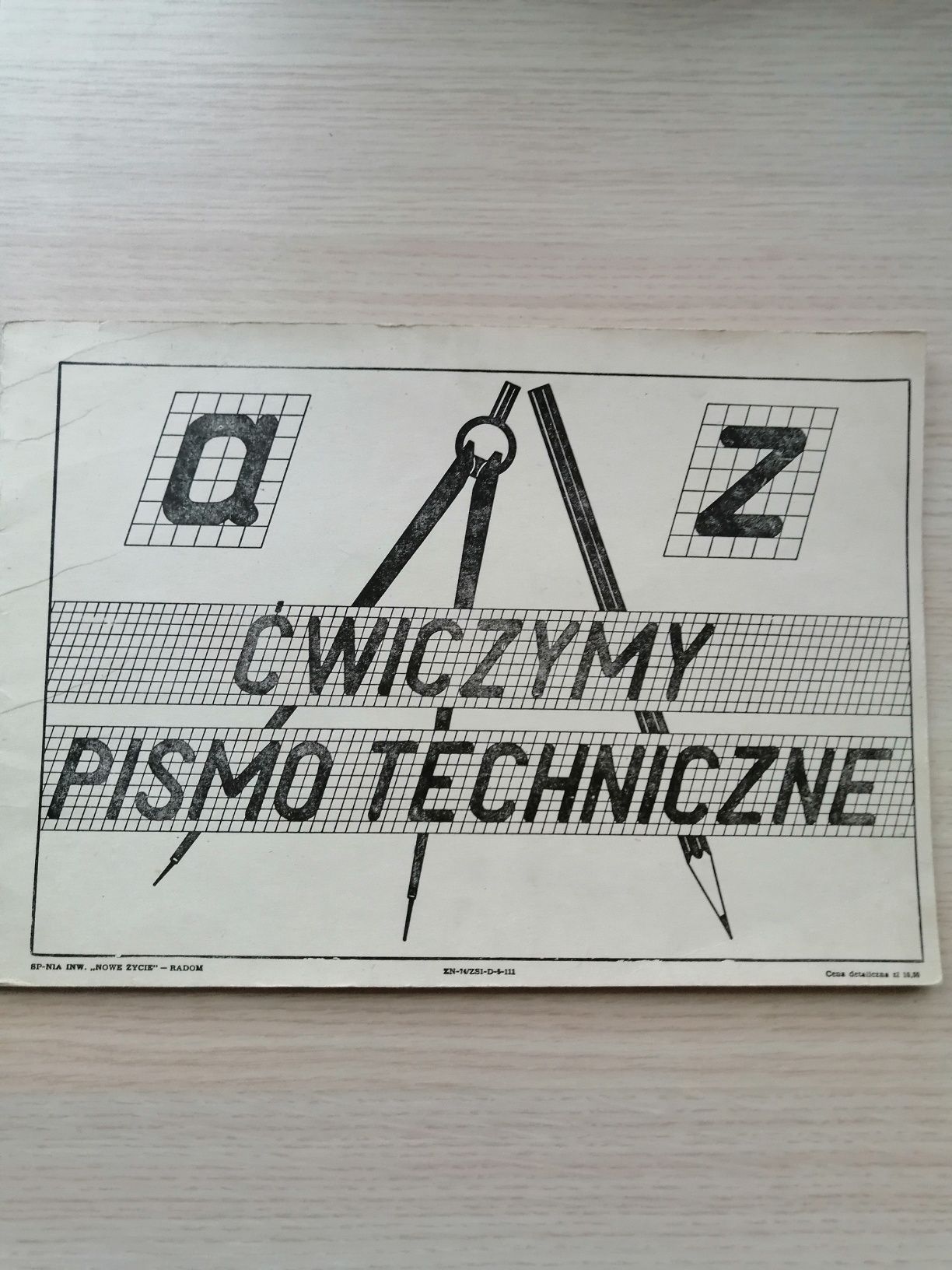 Blok do ćwiczenia pisma technicznego PRL