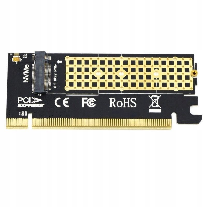 Adapter PCI-e x16 M.2 NGFF M Key SSD NVMe.