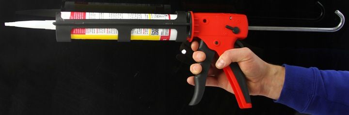 Pistolet Do Silikonu Mas Wyciskacz Kartuszy Akryl Klej Ekstra Mocny