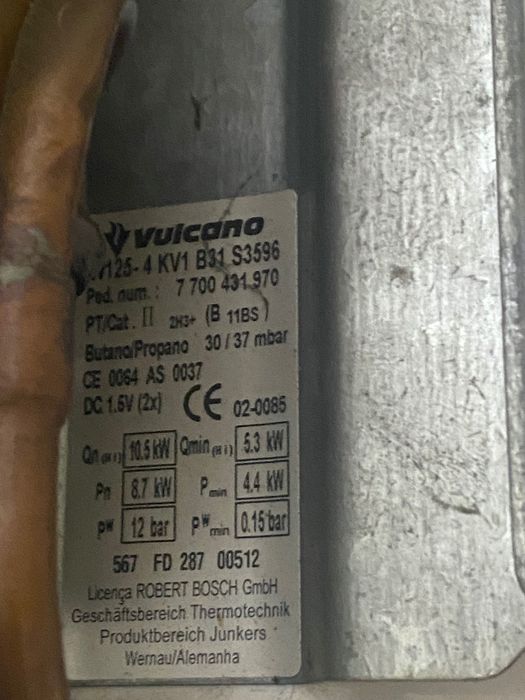 Vendo esquentador vulcano