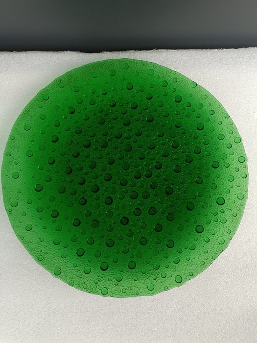 Patera/talerz/asteroid/ zielony/szmaragdowy