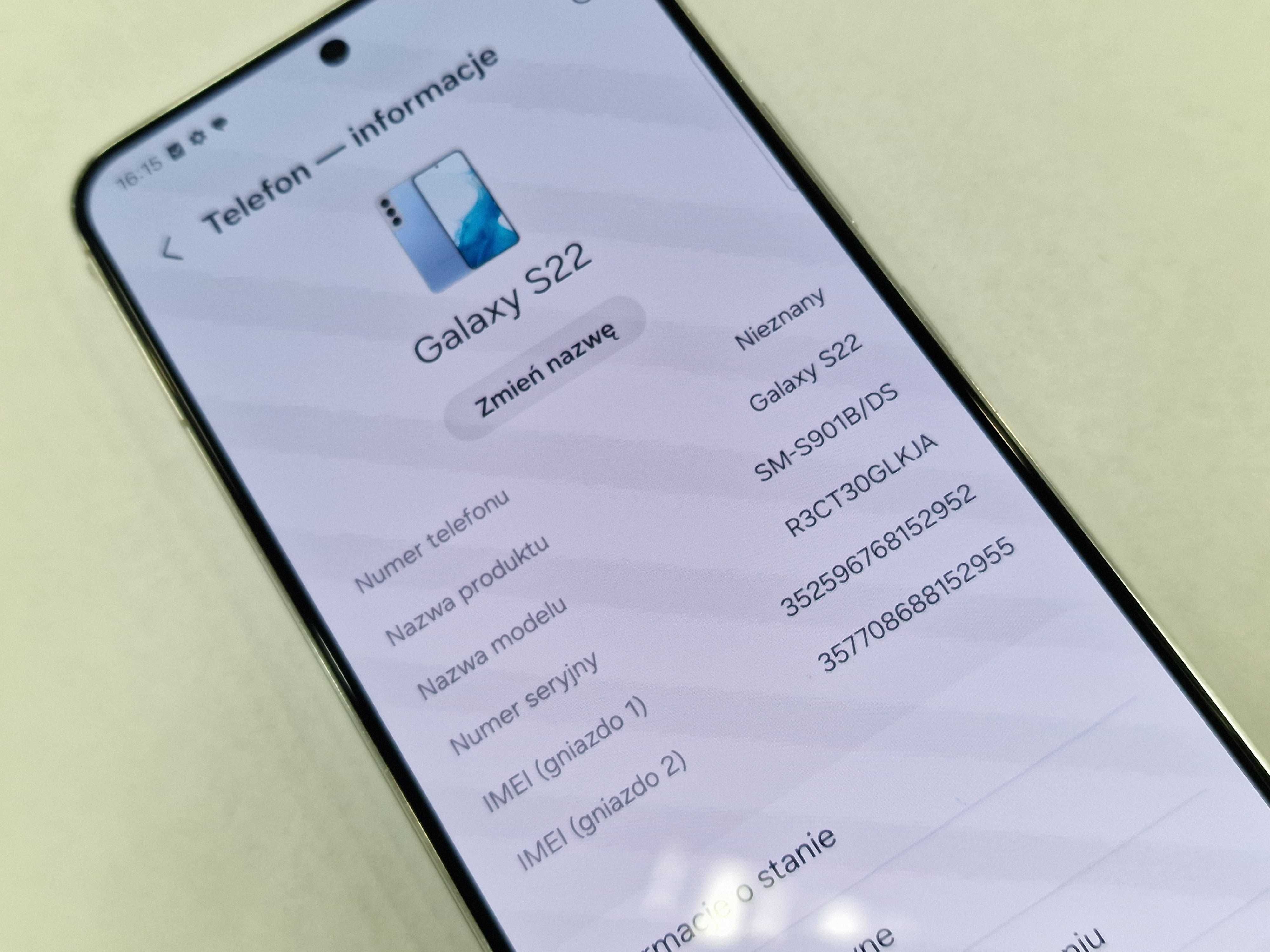Samsung Galaxy S22 Dual SIM/ 8GB/ 256GB/ Grade A-/ Sky Blue + ładowark