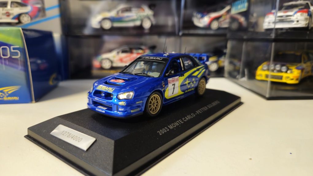 1:43 Subaru Impreza WRC, Solberg, rally Monte Carlo 2003. Prodrive