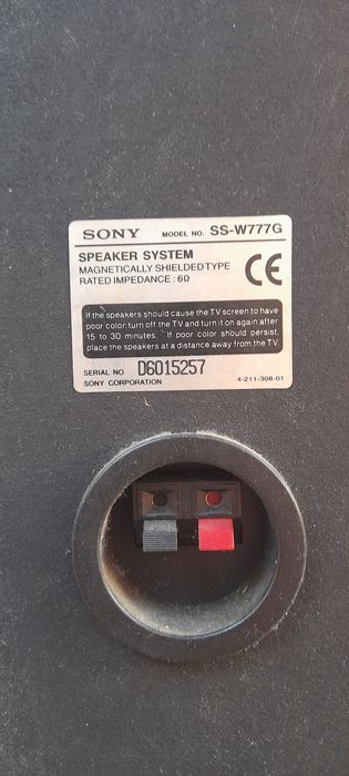 2 Colunas sony de 550w