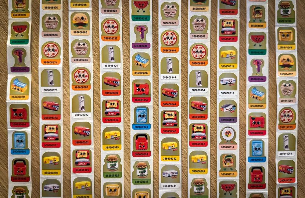 GANG BIEDRONIAKÓW naklejki Biedroniaki 80 sztuk