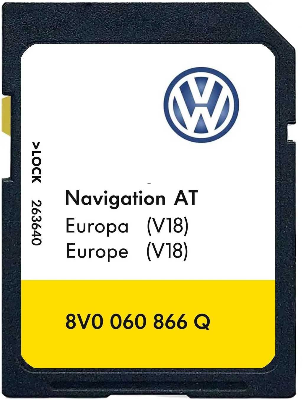 Cartões GPS VW SKODA AT MIB1 2023