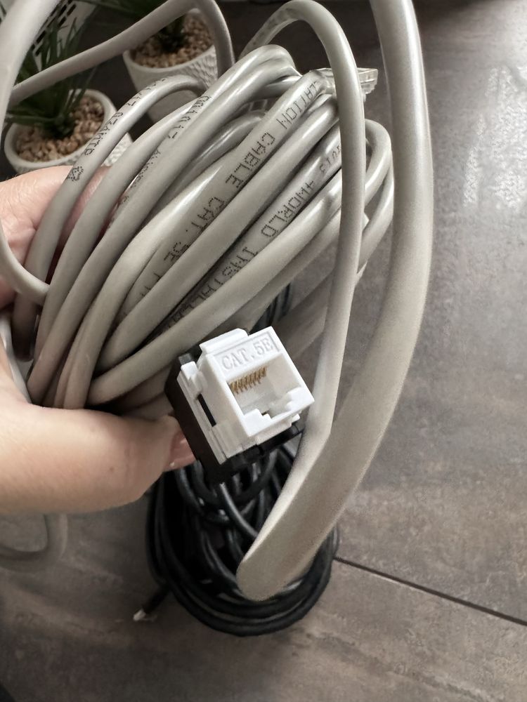 Kabel przewód antenowy koncentryczny wtyk F do anteny satelitarnej