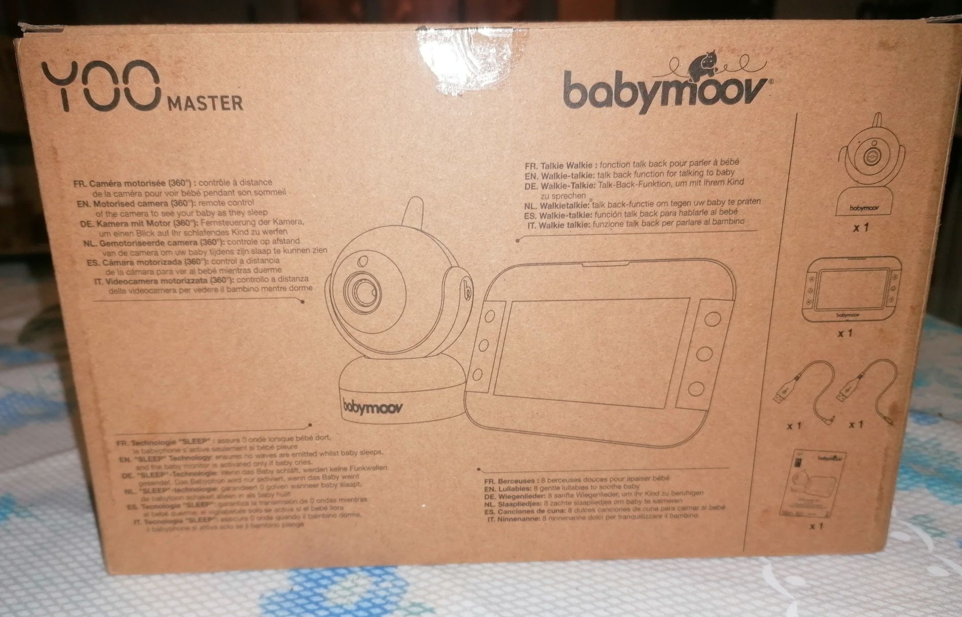 Babymoov - Babá Eletrónica Motorizada com Visão Noturna e Rotação remo