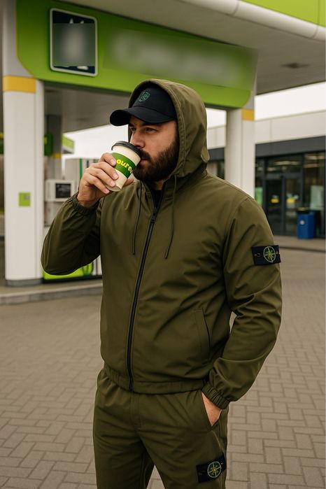 STONE ISLAND мужской спортивный костюм на флисе с флисом кофта штаны