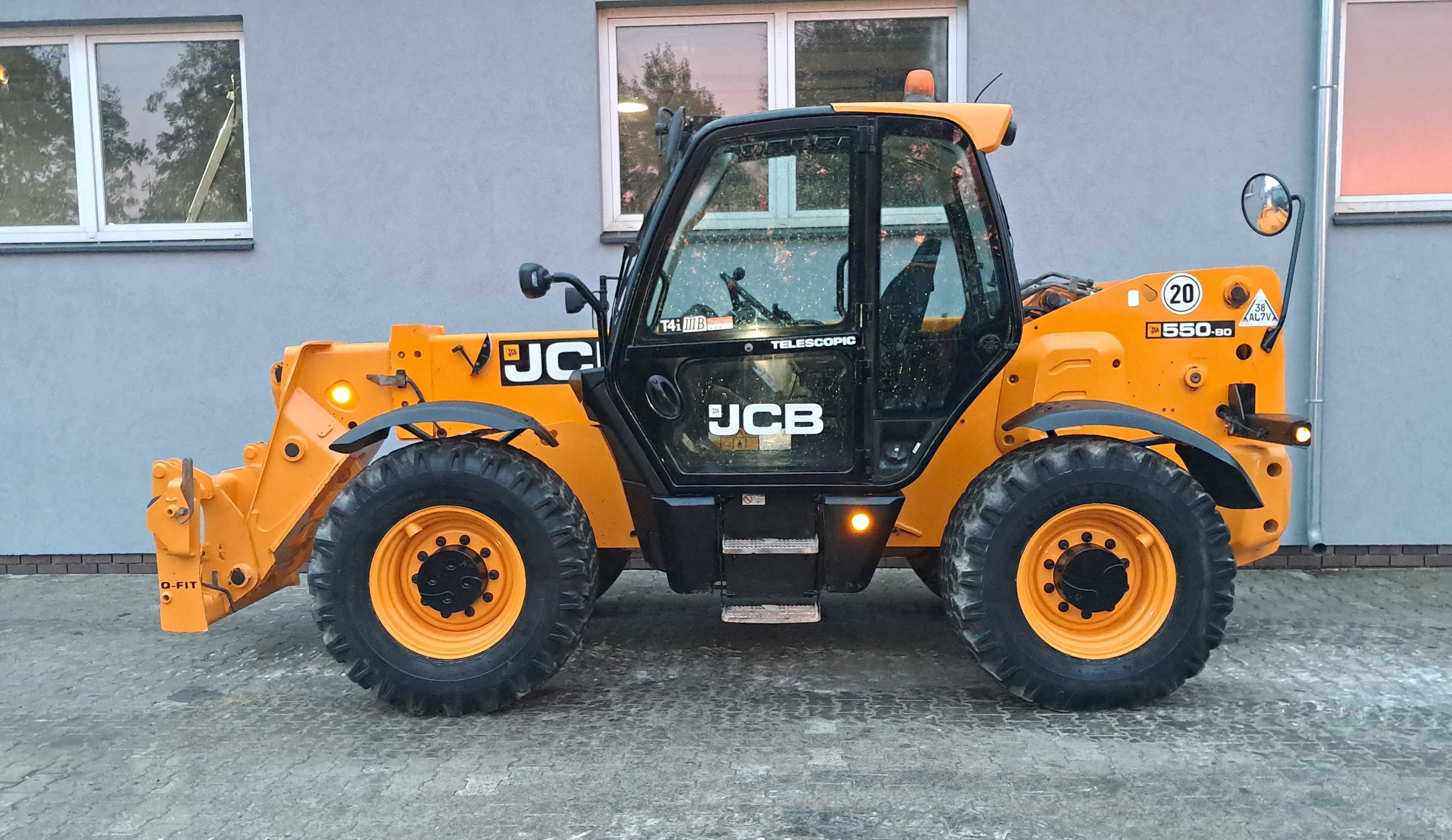 JCB 550-80 AGRI Ostatnie Wydanie BEZ DPF i AdBlue Ładowarka 5T 8m