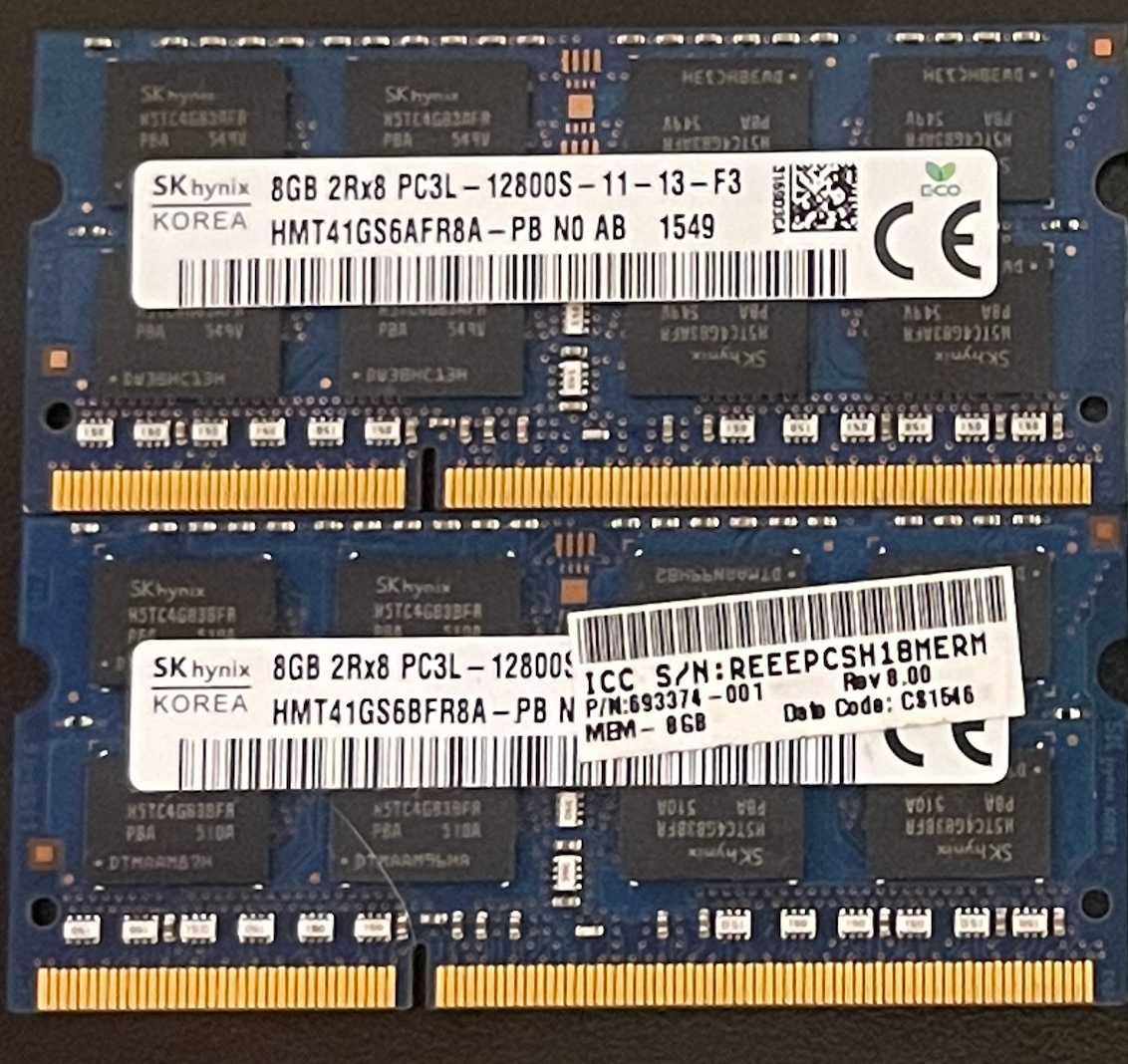 8gb ddr3l so-dimm 1600mhz hynix HMT41GS6AFR8A-PB
