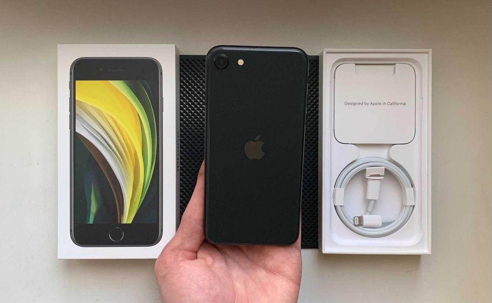 НОВЫЙ - iPhone SE 2020 - 128 гб - NEVERLOCK - 100% АКБ - BLACK