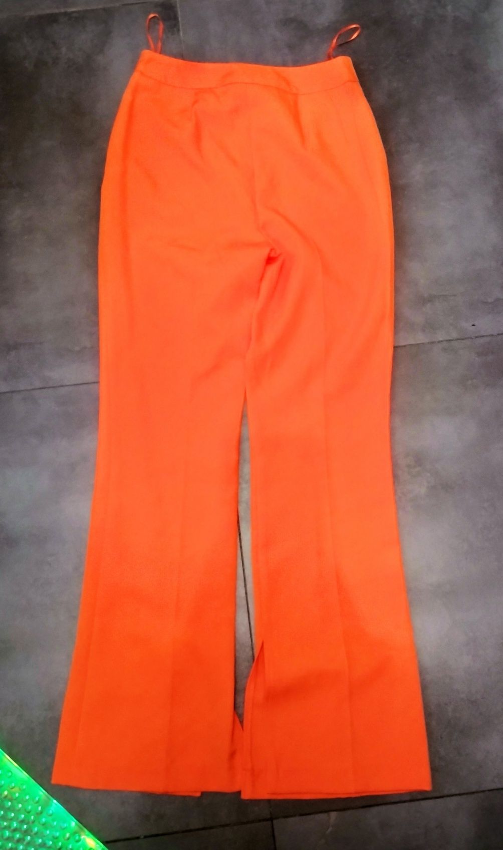Spodnie dzwony pomarańczowe neonowe Primark 34/36 xs/s