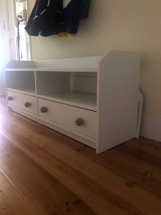 Móvel TV, branco, 138x36x54 cm - HAUGA / IKEA