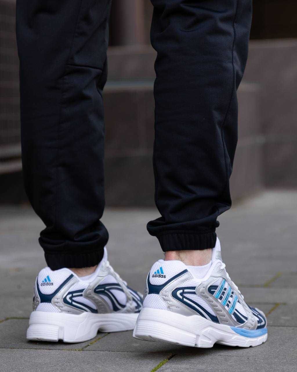 Чоловічі кросівки Adidas Responce білий з синім AD069 ТОПЧИК