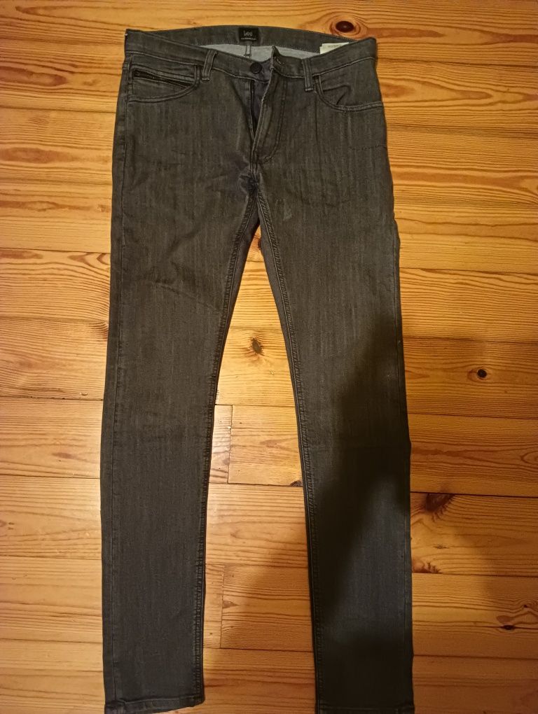 Spodnie jeans skinny slim męskie LEE RIDER MID WORN WALKER 31/34