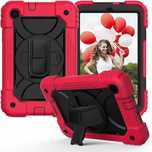 Etui do Samsung Galaxy Tab A8 10.5 2022 z Podstawką i Paskiem Czerwone