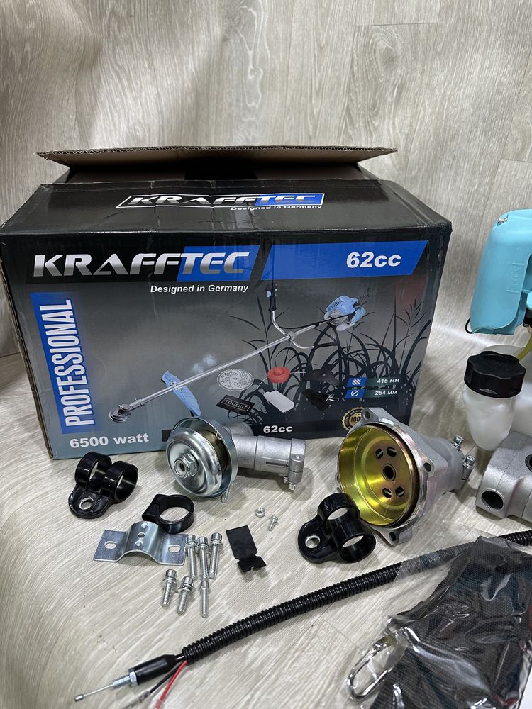 Коса газонна бензинова Krafftec Німеччина БГ-6500 Professional