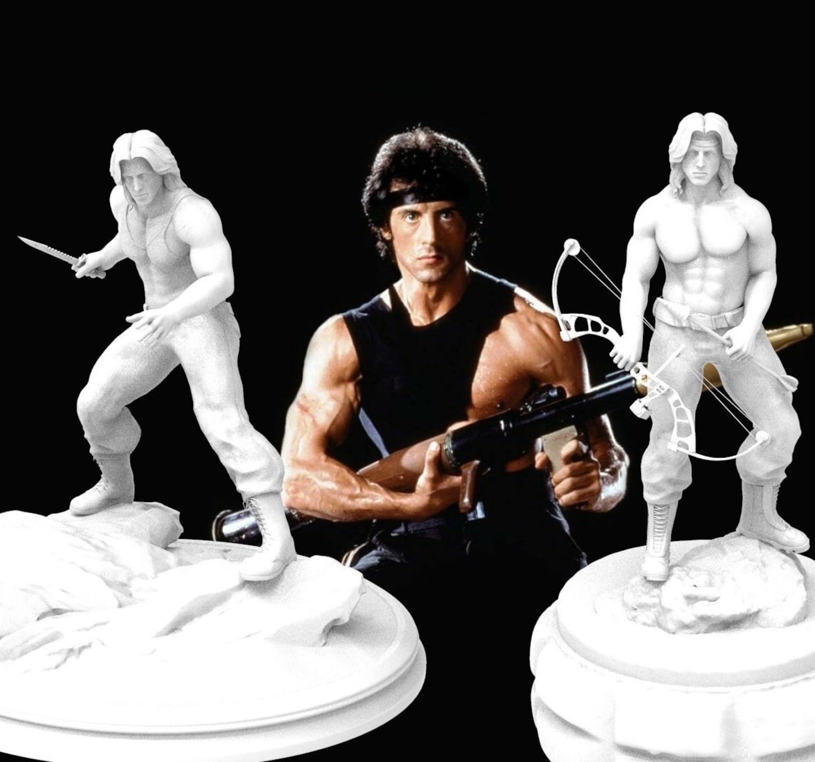 Rambo figurka 3D