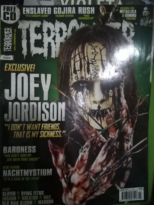 revista de metal terrorizer- Behemoth/ Joey Jordison