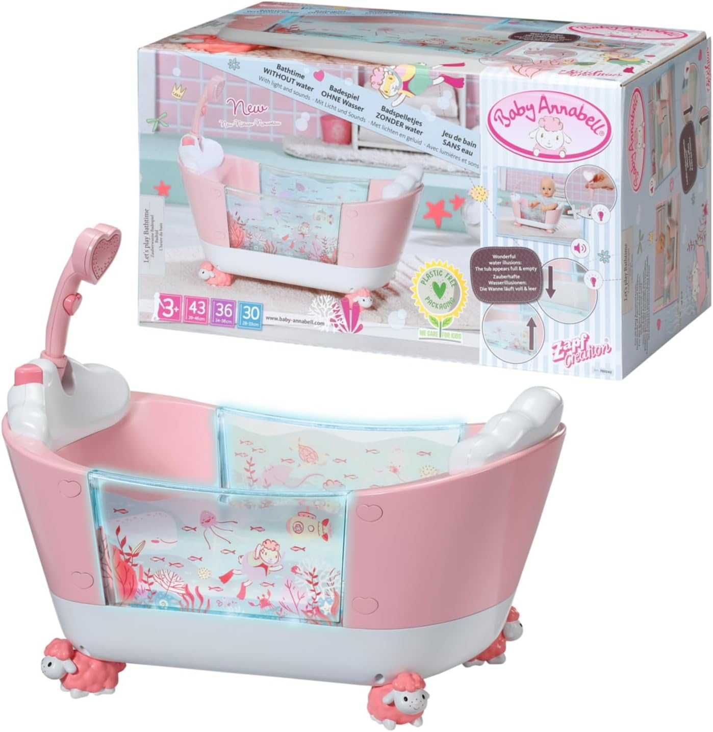 Ванночка Беби Аннабель Baby Annabell Zapf Creation 703243 Magic Bath