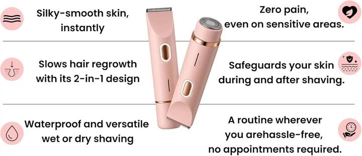 !!! Акція! Інтим Dual-Head Shaver 2-in-1 — жіночий тример та бритва