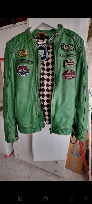 Casaco de pele para mota Holyfreedom