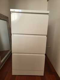 Ikea MALM 3 szuflady biały połysk 40x78 cm, NOWA