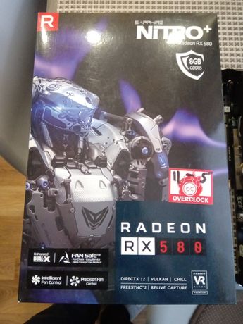 Видеокарта Radeon Sapphire nitro nitro+ RX580 8gb