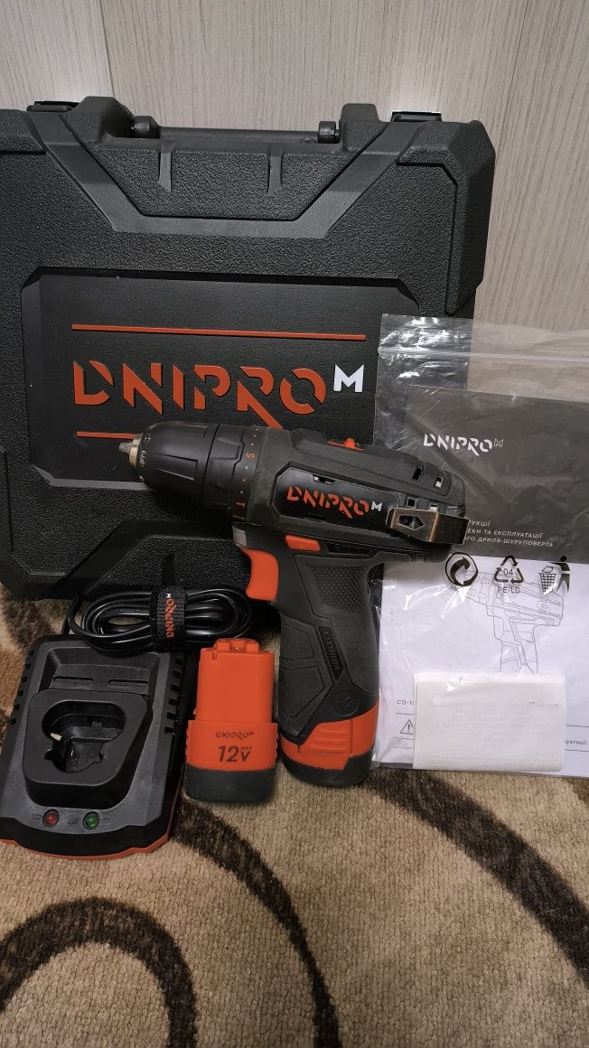Аккумуляторная дрель-шуруповерт Dnipro-M CD-12CX Compact