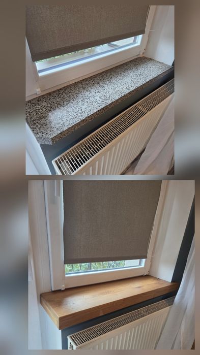 Dębowe nakładki na parapety