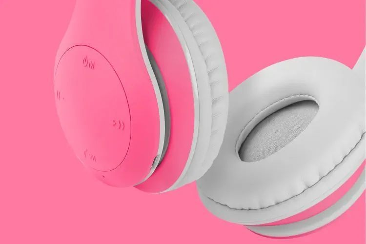Słuchawki bezprzewodowe bluetooth dzieci KrugerMatz Street Kids różowe