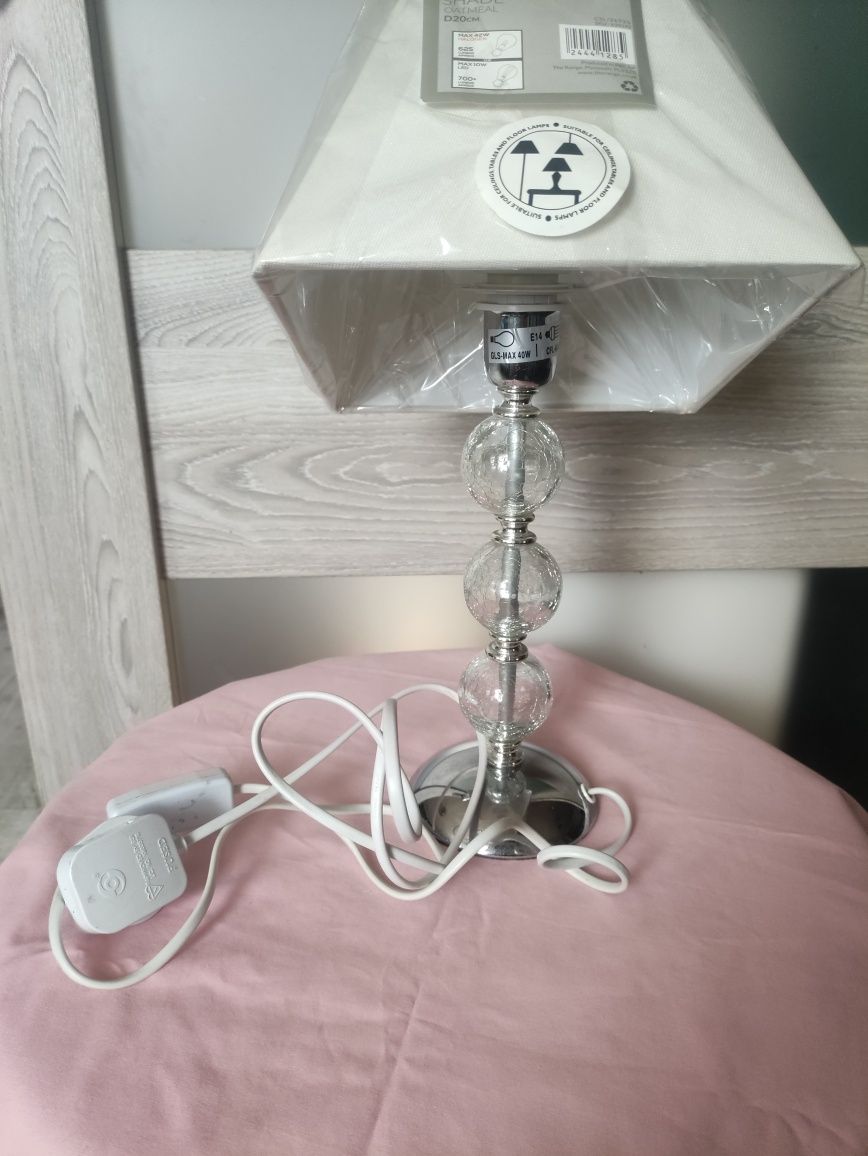 Lampka nocna srebrna