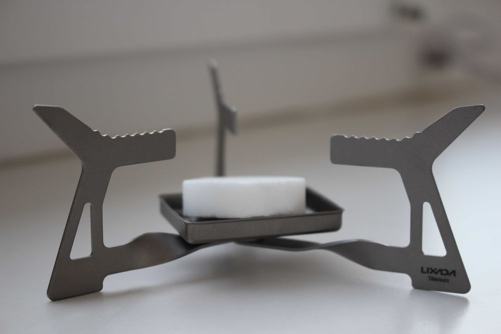 Титановая спиртов на сухой спирт. Титанова спиртівка складна. пальник.