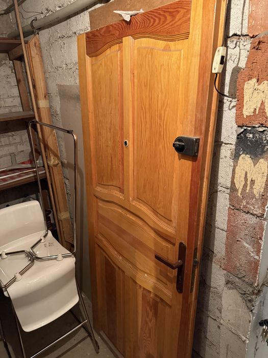 Drzwi drewniane zewnętrzne 80x190