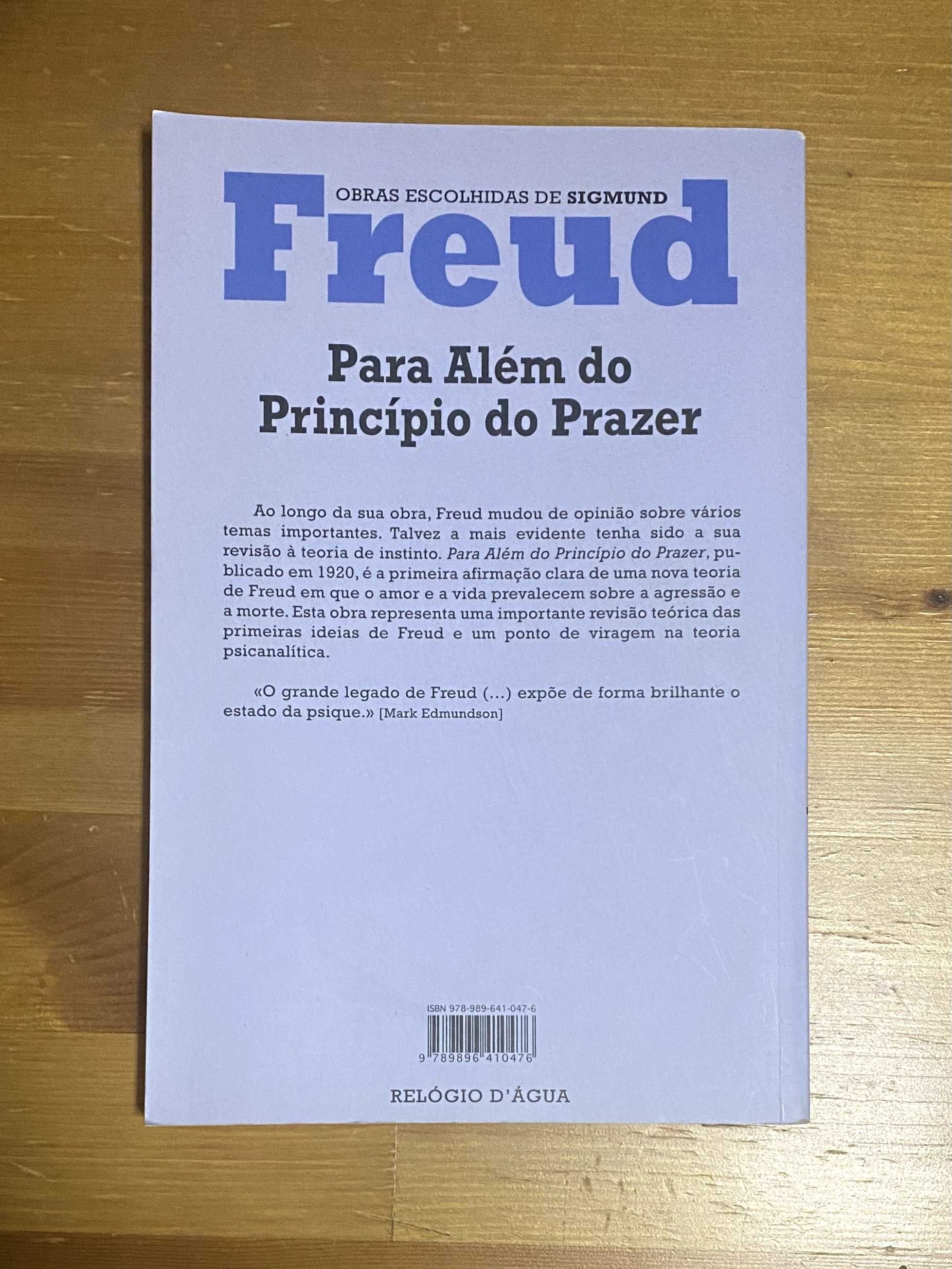 Livro "Para Além do Princípio do Prazer" de Sigmund Freud
